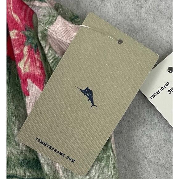 Tommy Bahama Womens Short Night Gown Small Floral Sleep Dress Sleepwear NEW - Picture 9 of 10